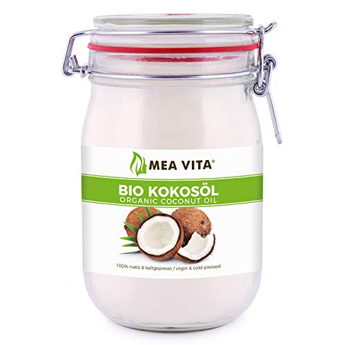 MeaVita Bio Kokosöl im Bügelglas, nativ, 1er Pack (1 x 1000 ml)