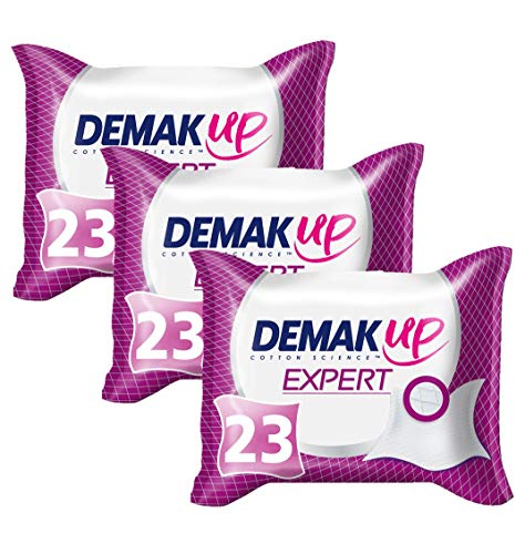 Demak'Up Expert Reinigungstücher, Abschminktücher für wasserfestes Make-Up, 3 x 23 Tücher